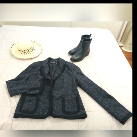 7th Avenue Design Studio jacket womens  short blazer damask career Size 12 - Picture 8 of 9